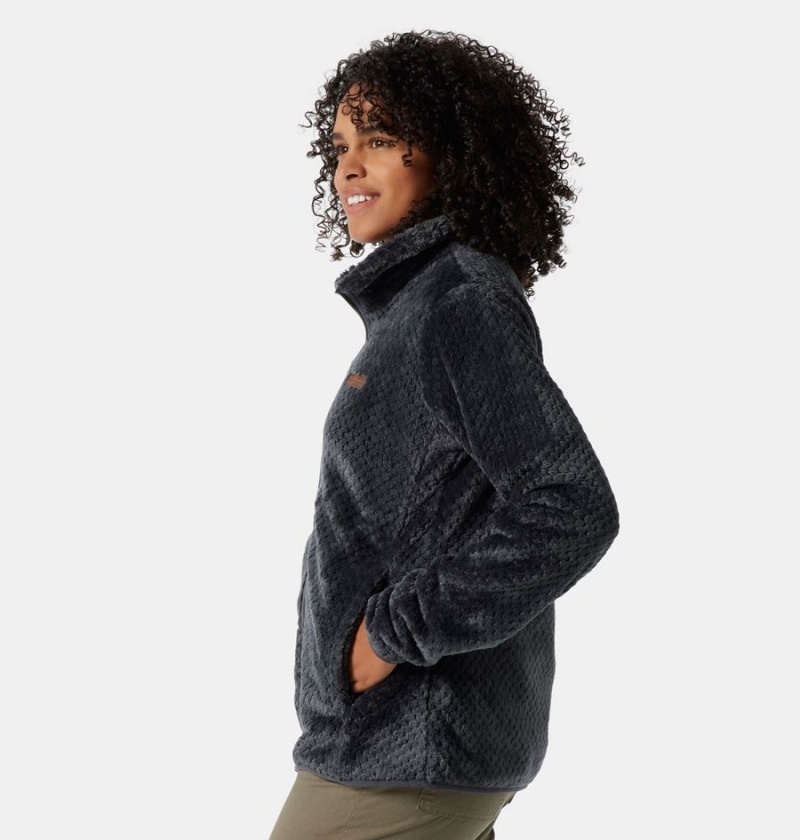 Columbia Fire Side II Sherpa Full Zip Women's Fleece Jacket Black | IEJUDQ-309