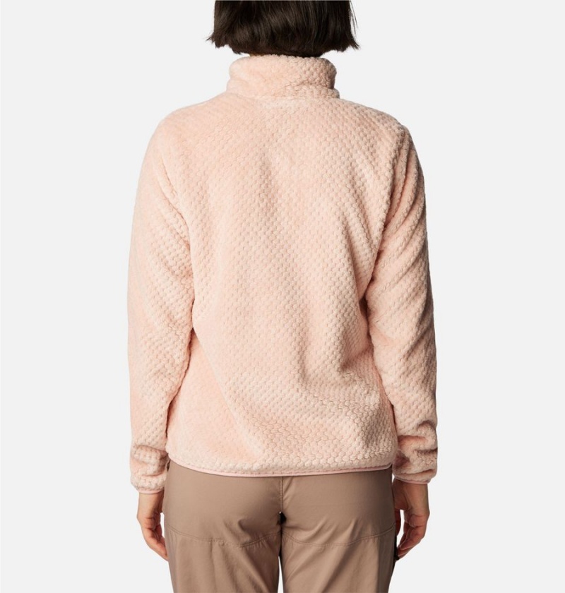 Columbia Fire Side II Sherpa Full Zip Women's Fleece Jacket Pink | PQXFHG-436