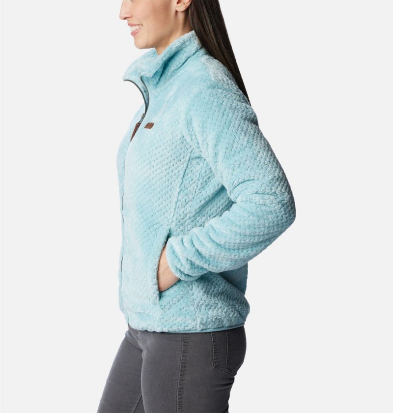 Columbia Fire Side II Sherpa Full Zip Women's Fleece Jacket Turquoise | VZUOGR-107