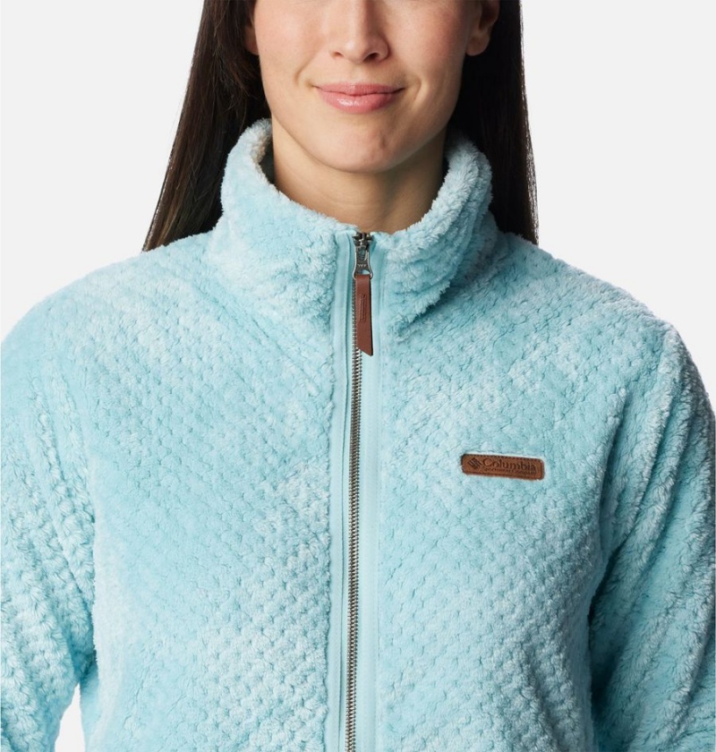 Columbia Fire Side II Sherpa Full Zip Women's Fleece Jacket Turquoise | VZUOGR-107