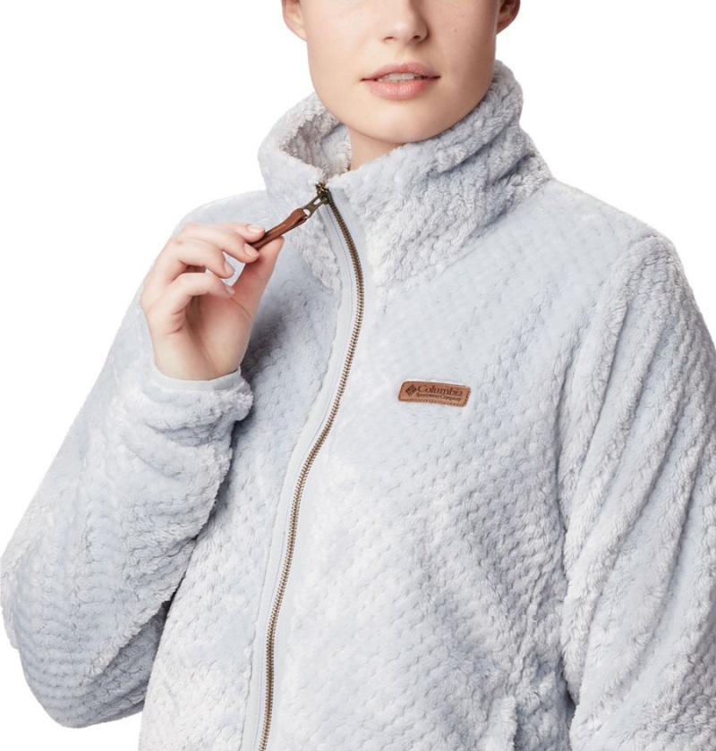 Columbia Fire Side II Sherpa Full Zip Women's Fleece Jacket Grey | CPSHWO-795