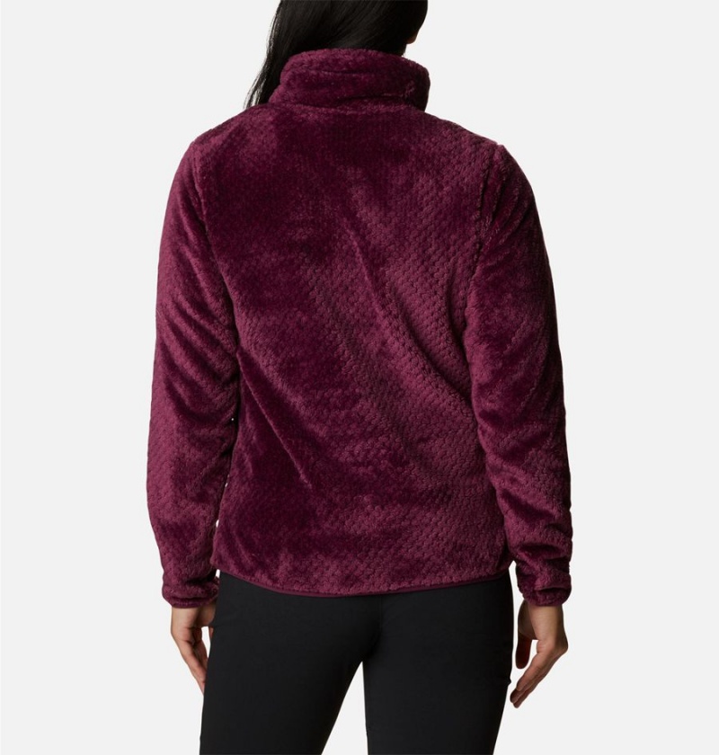 Columbia Fire Side Quarter Zip Sherpa Fleece Women's Pullover Coral | WGDHUN-394