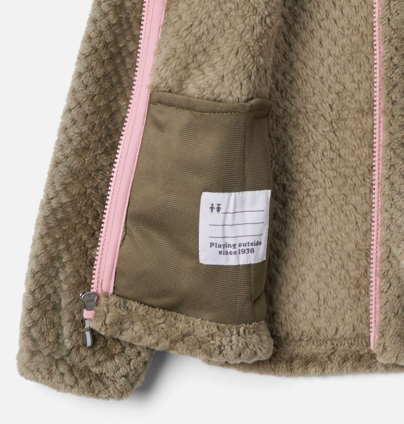 Columbia Fire Side Sherpa Kids' Jacket Green | TDIFUW-584