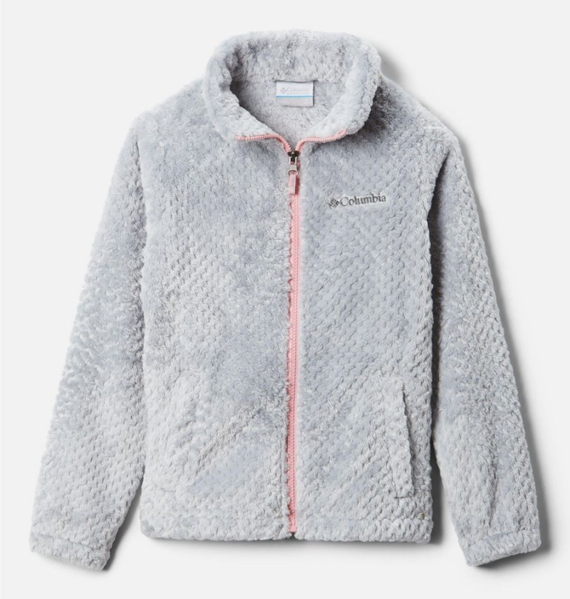 Columbia Fire Side Sherpa Kids\' Jacket Grey | NQAIFB-305