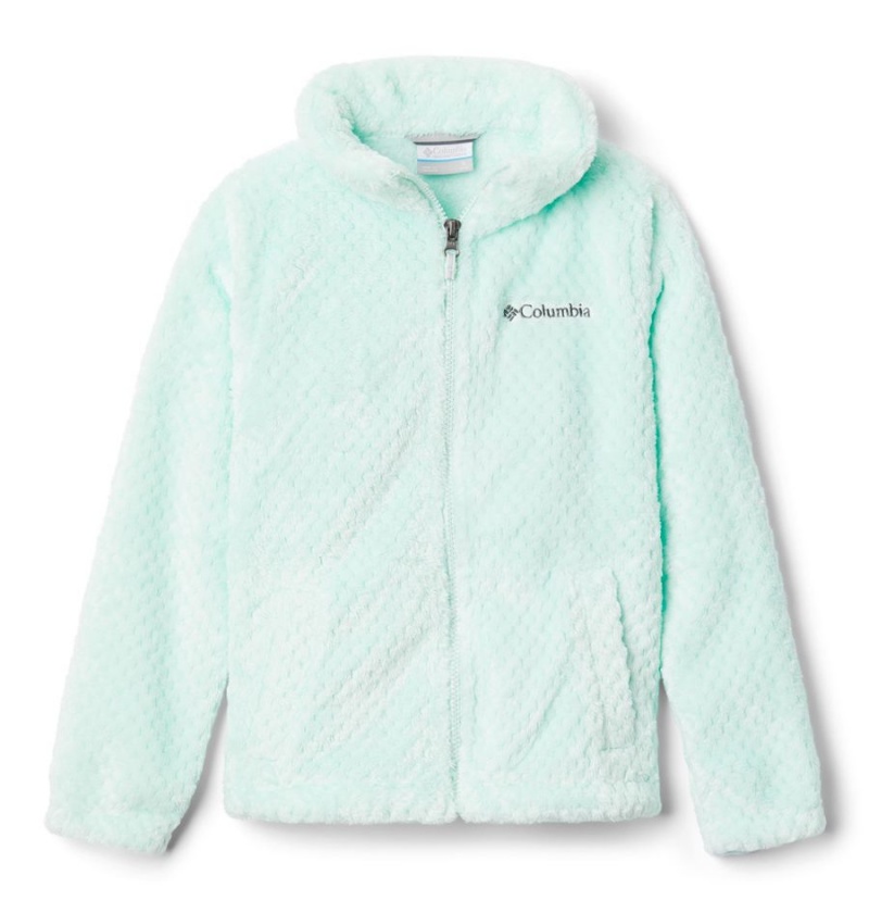 Columbia Fire Side Sherpa Kids\' Jacket Green | VTDIHN-178