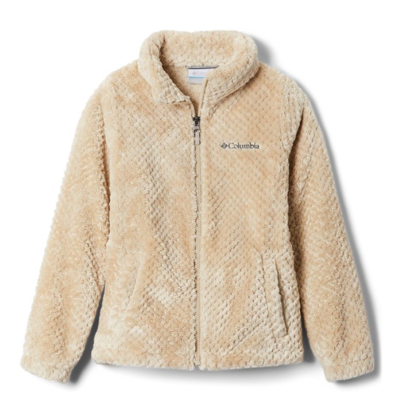 Columbia Fire Side Sherpa Kids\' Jacket Khaki | RDWCFE-206