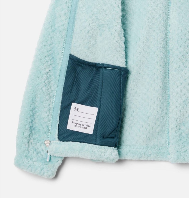 Columbia Fire Side Sherpa Kids' Jacket Turquoise | WHJGSQ-768