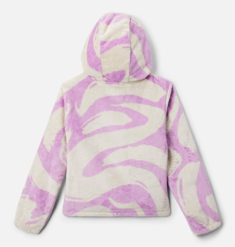 Columbia Fire Side Sherpa Pullover Kids' Hoodie Purple | EBNTAX-875