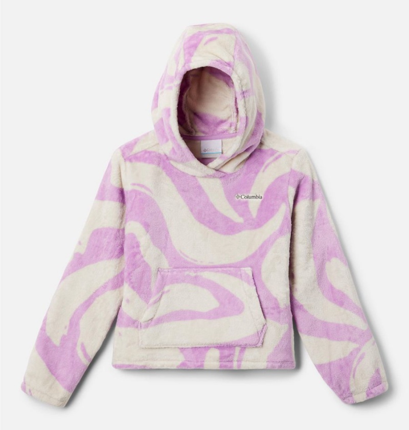 Columbia Fire Side Sherpa Pullover Kids\' Hoodie Purple | EBNTAX-875