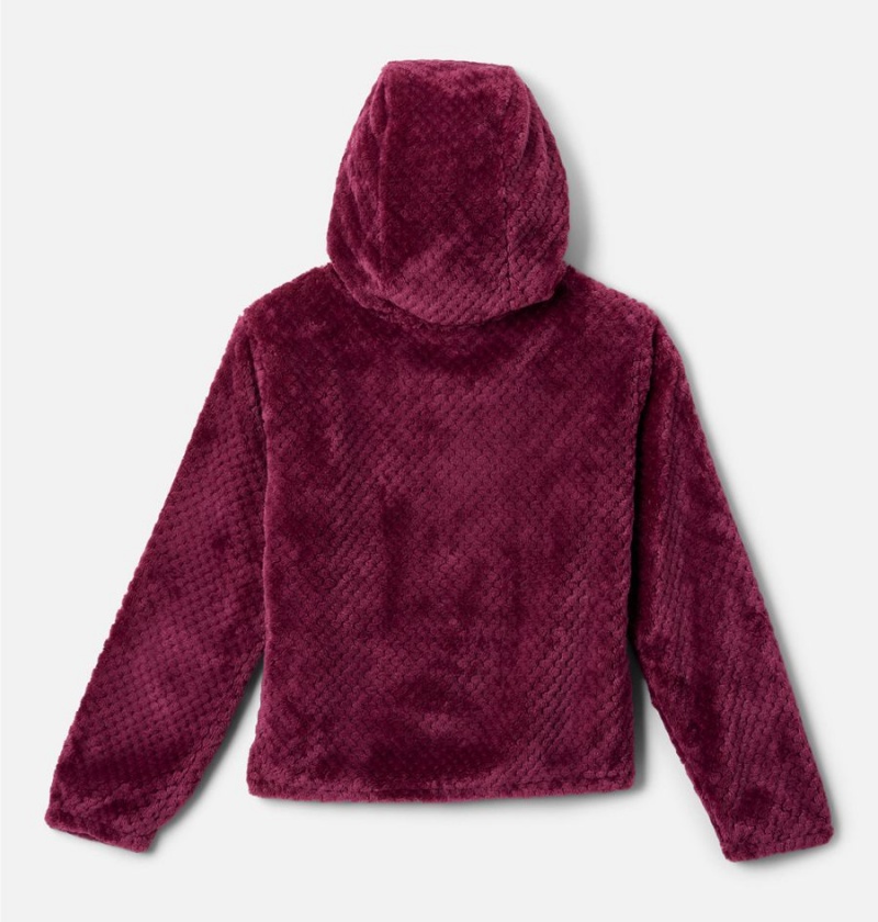 Columbia Fire Side Sherpa Pullover Kids' Hoodie Coral | VIEFGS-625