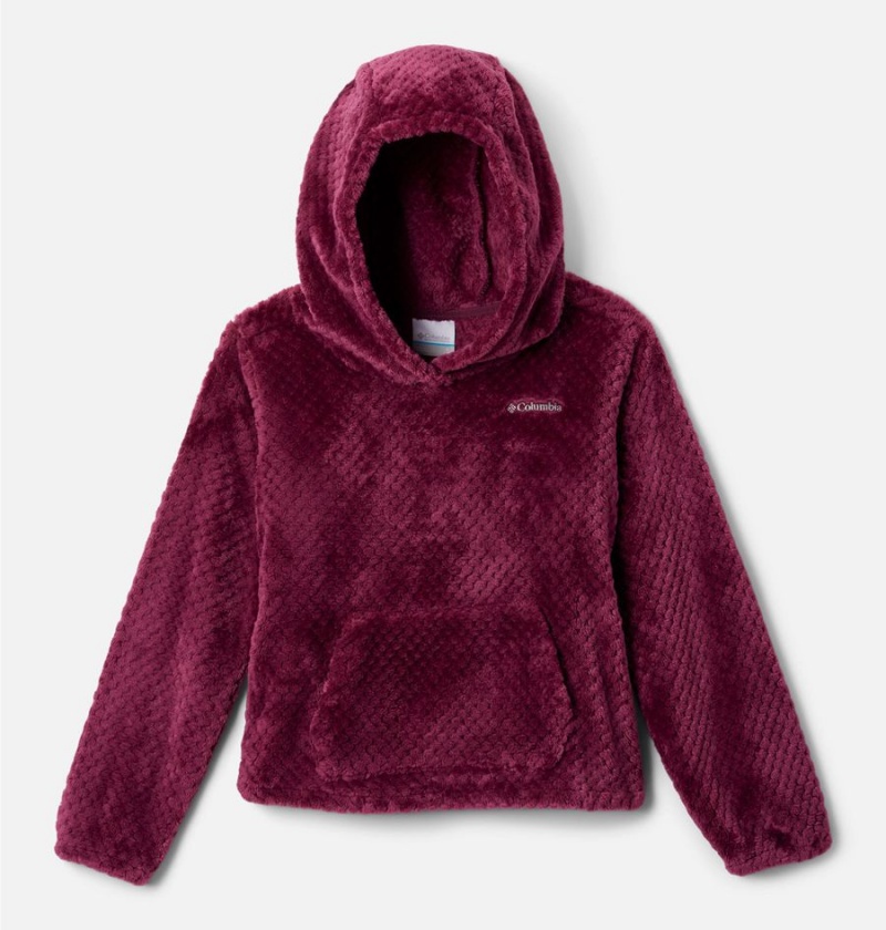 Columbia Fire Side Sherpa Pullover Kids\' Hoodie Coral | VIEFGS-625
