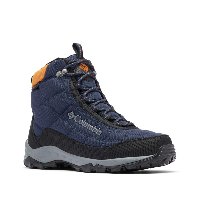 Columbia Firecamp Boot Men's Hiking Shoes Navy | BJVOFU-752