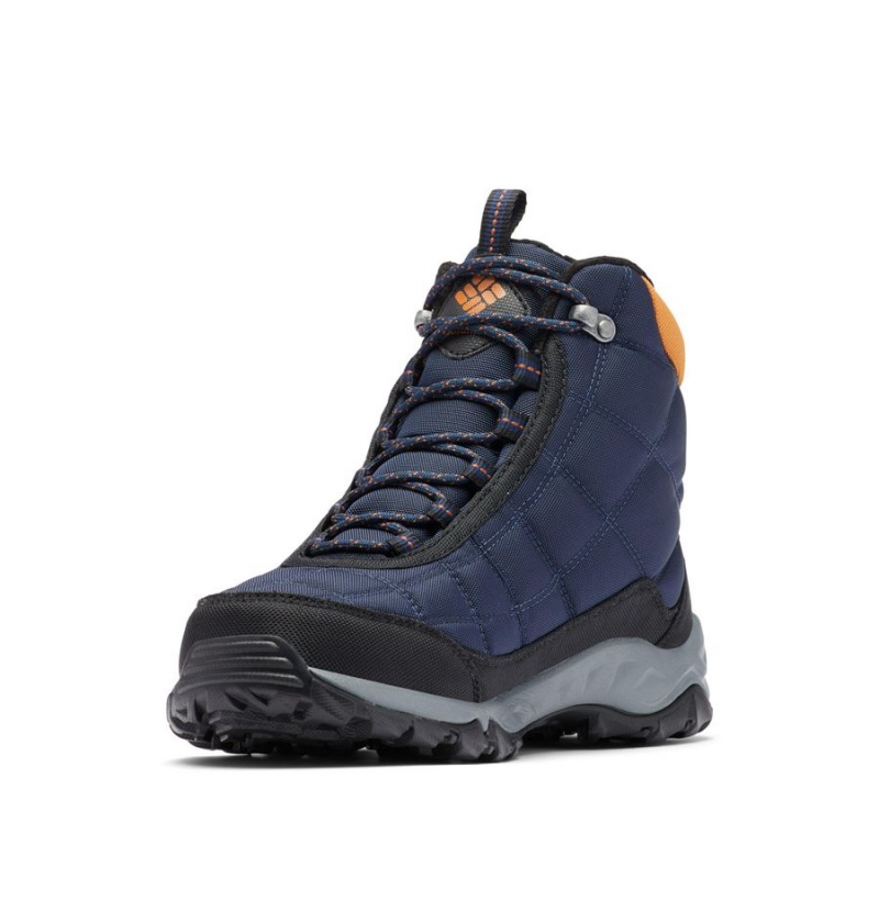 Columbia Firecamp Boot Men's Hiking Shoes Navy | BJVOFU-752