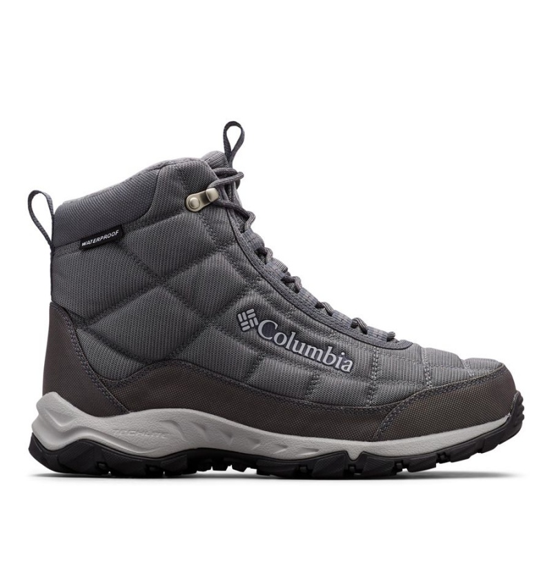 Columbia Firecamp Boot Men\'s Hiking Shoes Grey | ZGUNOB-839
