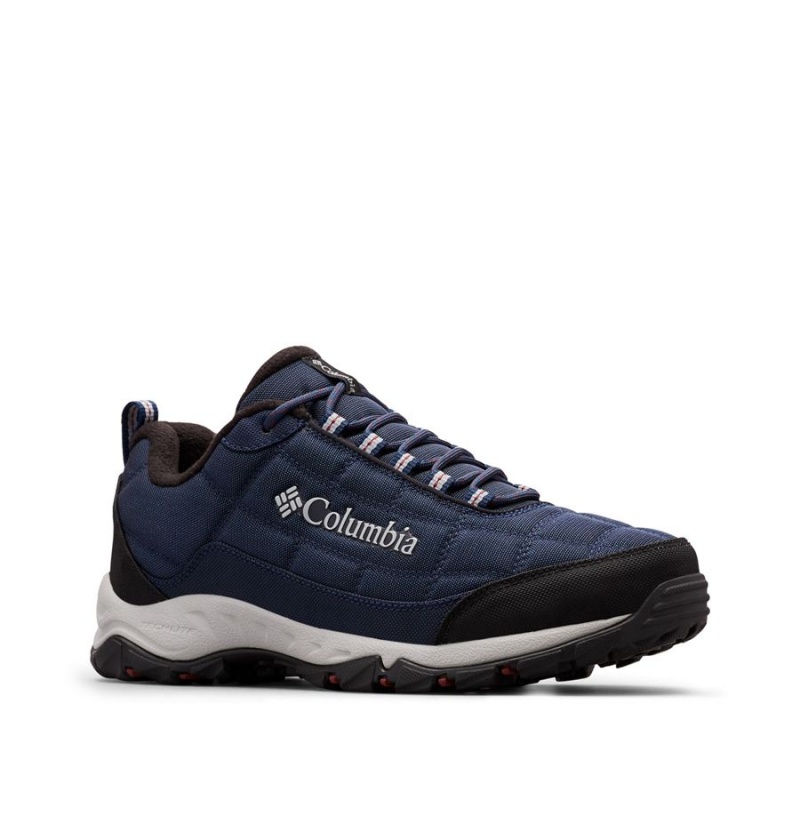 Columbia Firecamp Fleece Lined Men's Hiking Shoes Navy | POBIYG-410