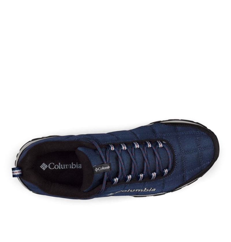 Columbia Firecamp Fleece Lined Men's Hiking Shoes Navy | POBIYG-410