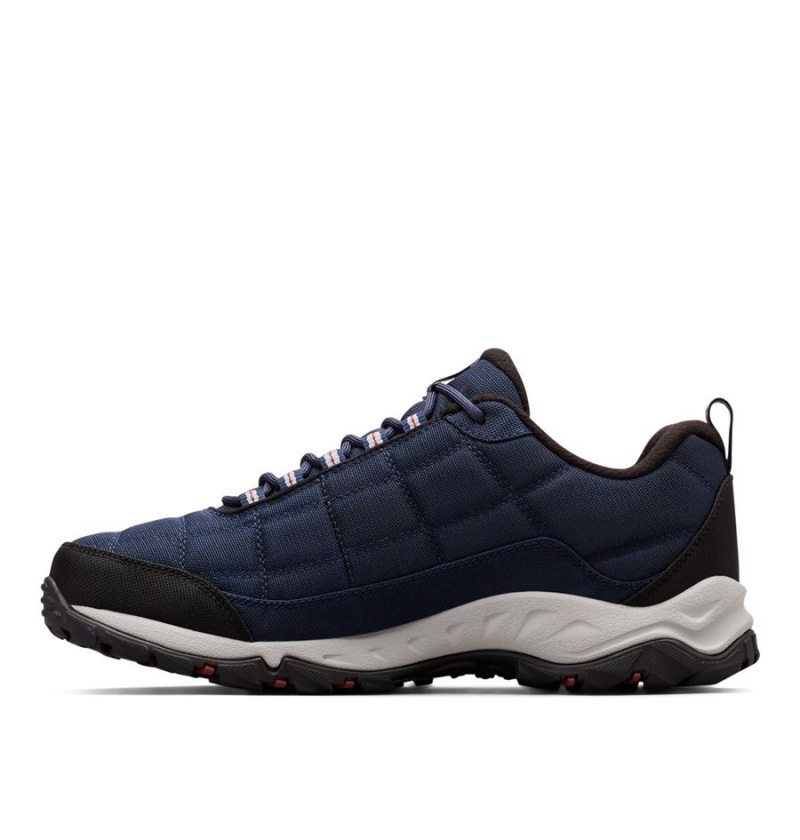 Columbia Firecamp Fleece Lined Men's Hiking Shoes Navy | POBIYG-410