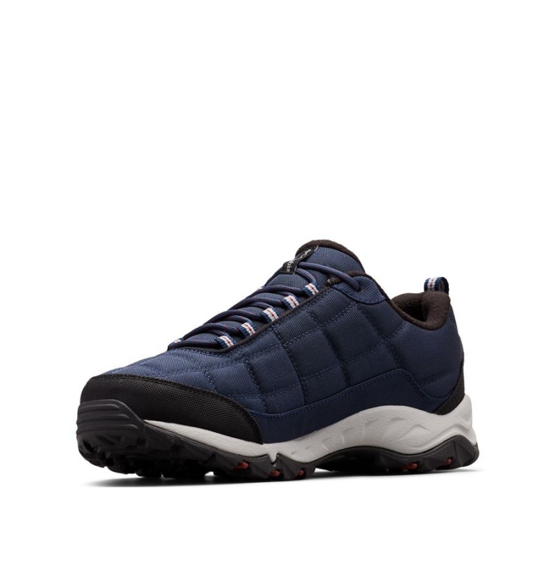 Columbia Firecamp Fleece Lined Men's Hiking Shoes Navy | POBIYG-410