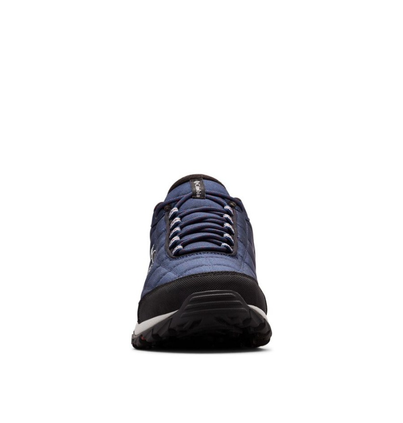 Columbia Firecamp Fleece Lined Men's Hiking Shoes Navy | POBIYG-410
