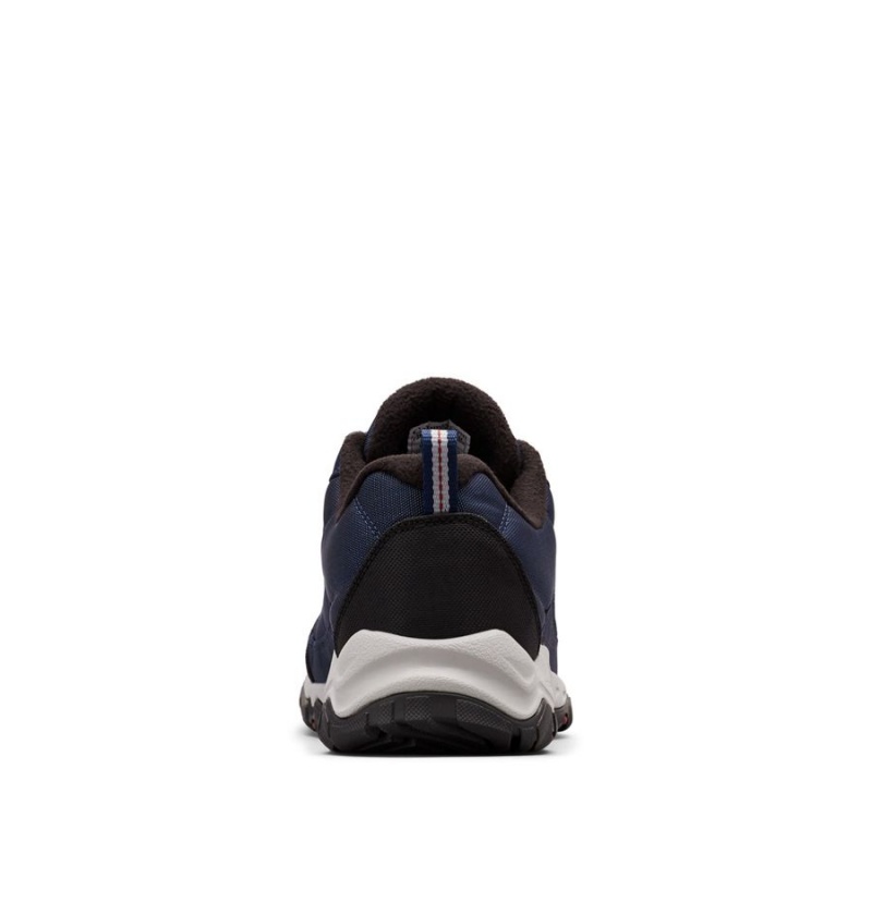 Columbia Firecamp Fleece Lined Men's Hiking Shoes Navy | POBIYG-410
