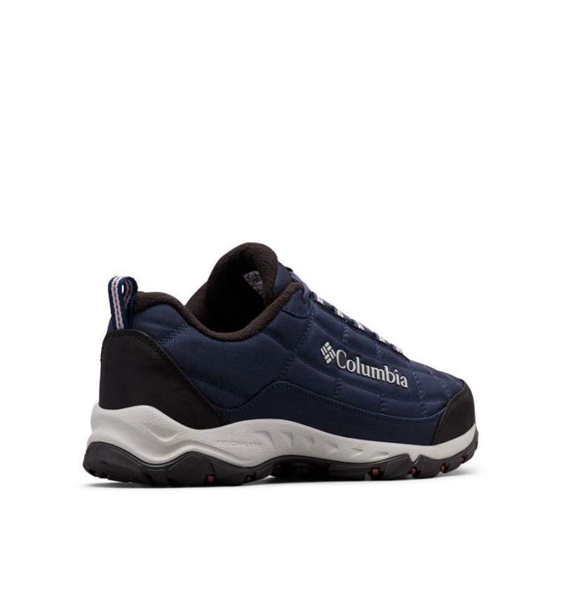 Columbia Firecamp Fleece Lined Men's Hiking Shoes Navy | POBIYG-410