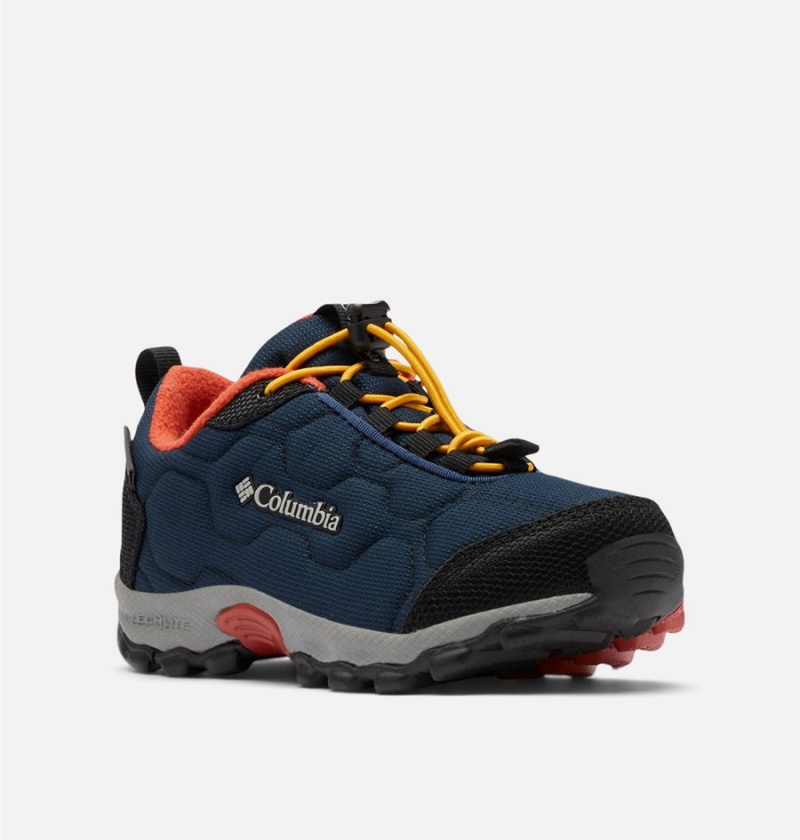 Columbia Firecamp Sledder 3 Waterproof Kids' Sneakers Navy | VULHQI-546