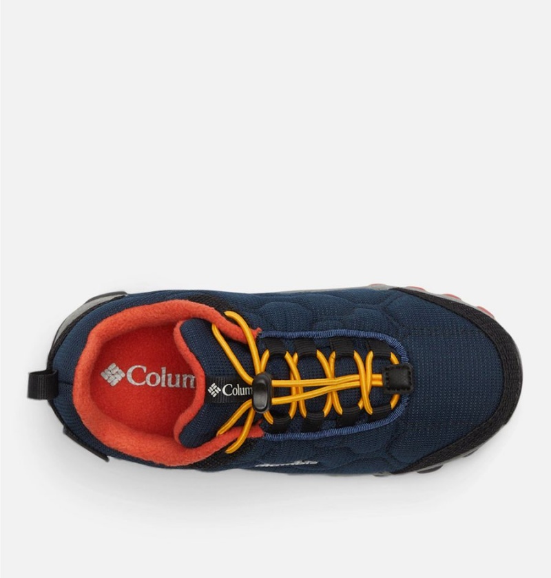 Columbia Firecamp Sledder 3 Waterproof Kids' Sneakers Navy | VULHQI-546