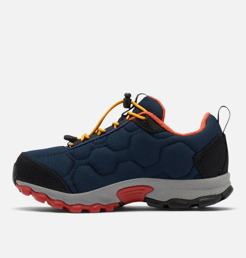 Columbia Firecamp Sledder 3 Waterproof Kids' Sneakers Navy | VULHQI-546