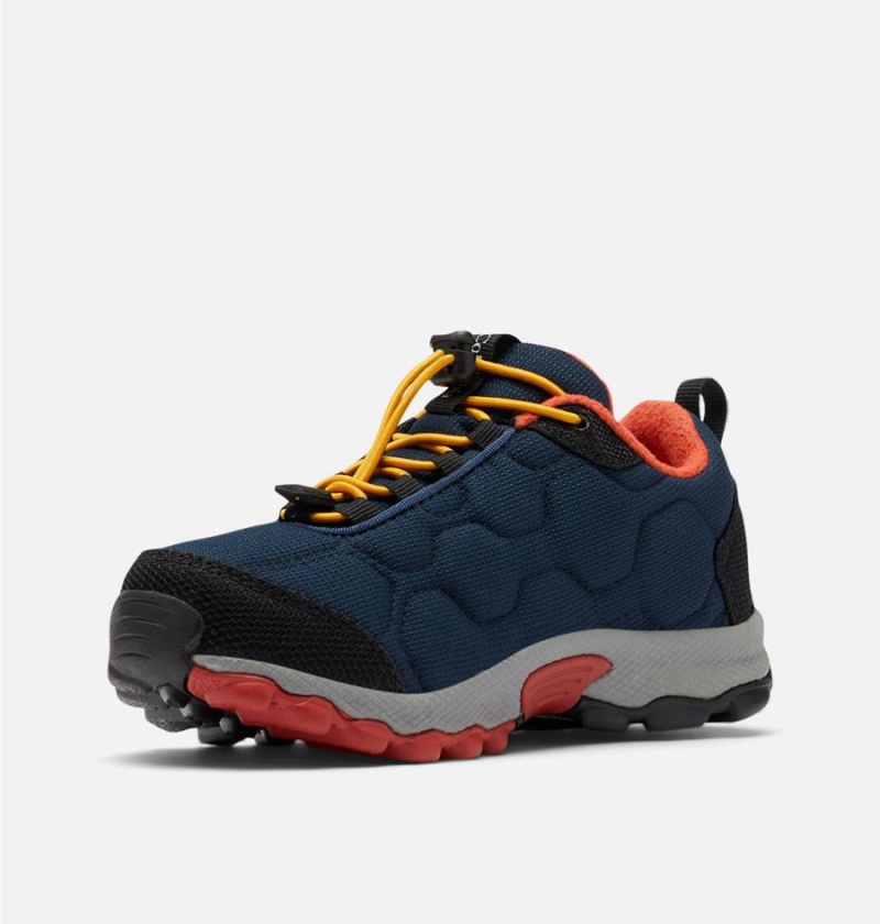 Columbia Firecamp Sledder 3 Waterproof Kids' Sneakers Navy | VULHQI-546