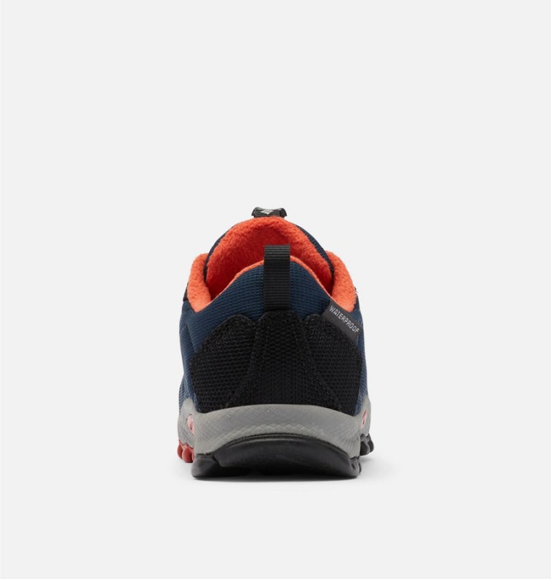 Columbia Firecamp Sledder 3 Waterproof Kids' Sneakers Navy | VULHQI-546