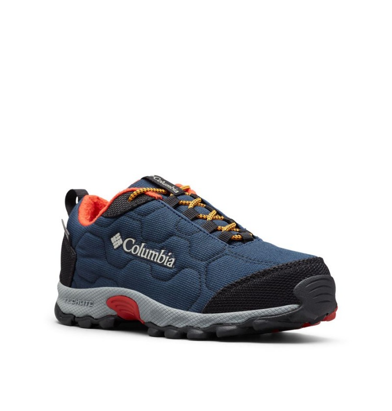 Columbia Firecamp Sledder 3 Waterproof Kids' Sneakers Navy | HPWVMX-257