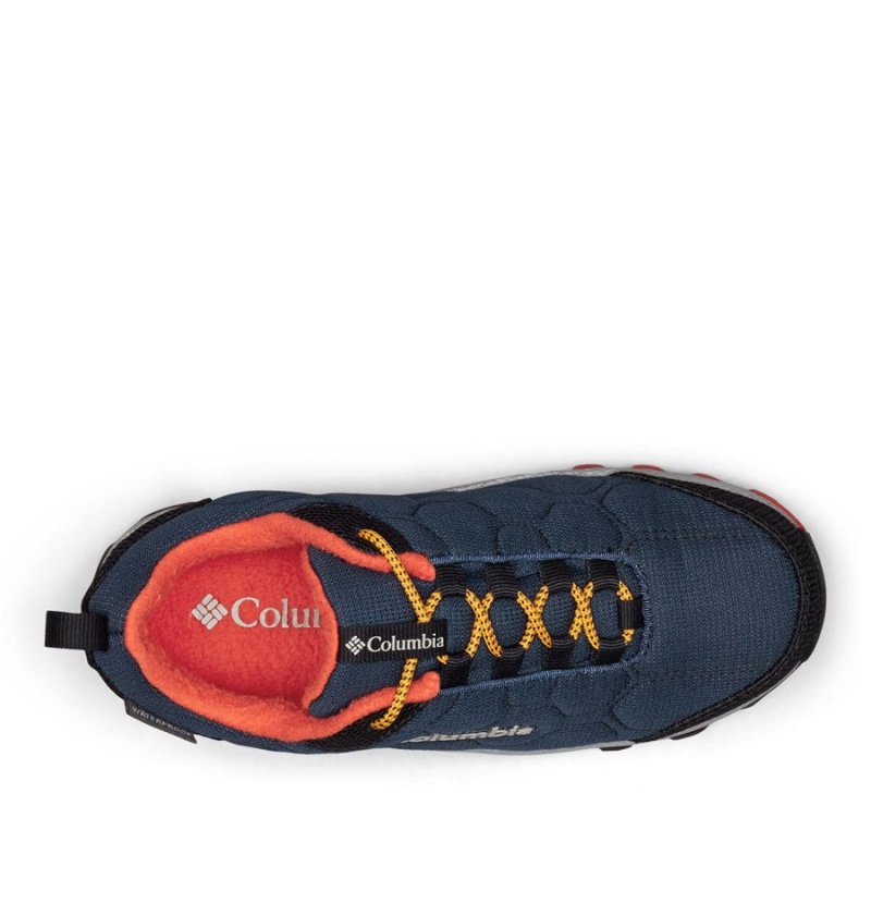 Columbia Firecamp Sledder 3 Waterproof Kids' Sneakers Navy | HPWVMX-257
