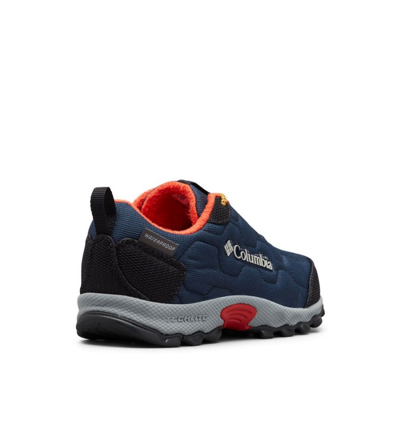 Columbia Firecamp Sledder 3 Waterproof Kids' Sneakers Navy | HPWVMX-257
