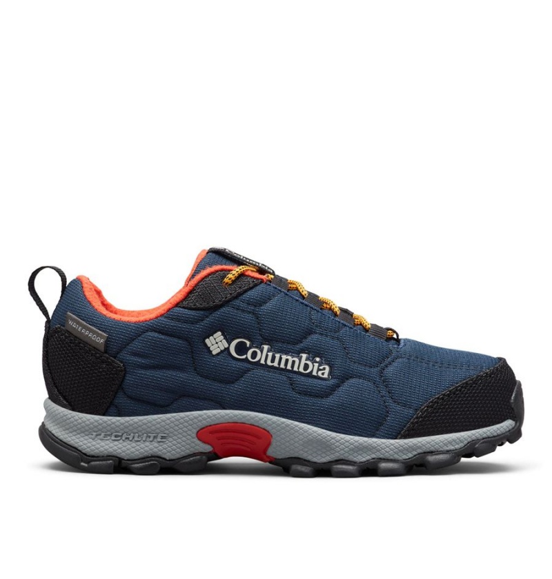 Columbia Firecamp Sledder 3 Waterproof Kids\' Sneakers Navy | HPWVMX-257