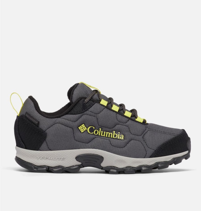 Columbia Firecamp Sledder 3 Waterproof Kids\' Sneakers Grey | DSIFCU-628