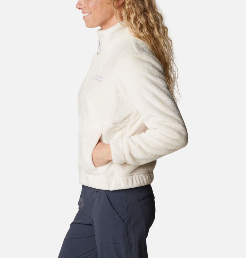 Columbia Fireside Full Zip Women's Fleece Jacket White | OIMFWX-270