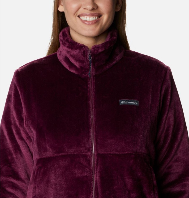 Columbia Fireside Full Zip Women's Fleece Jacket Purple | BSNXLG-316