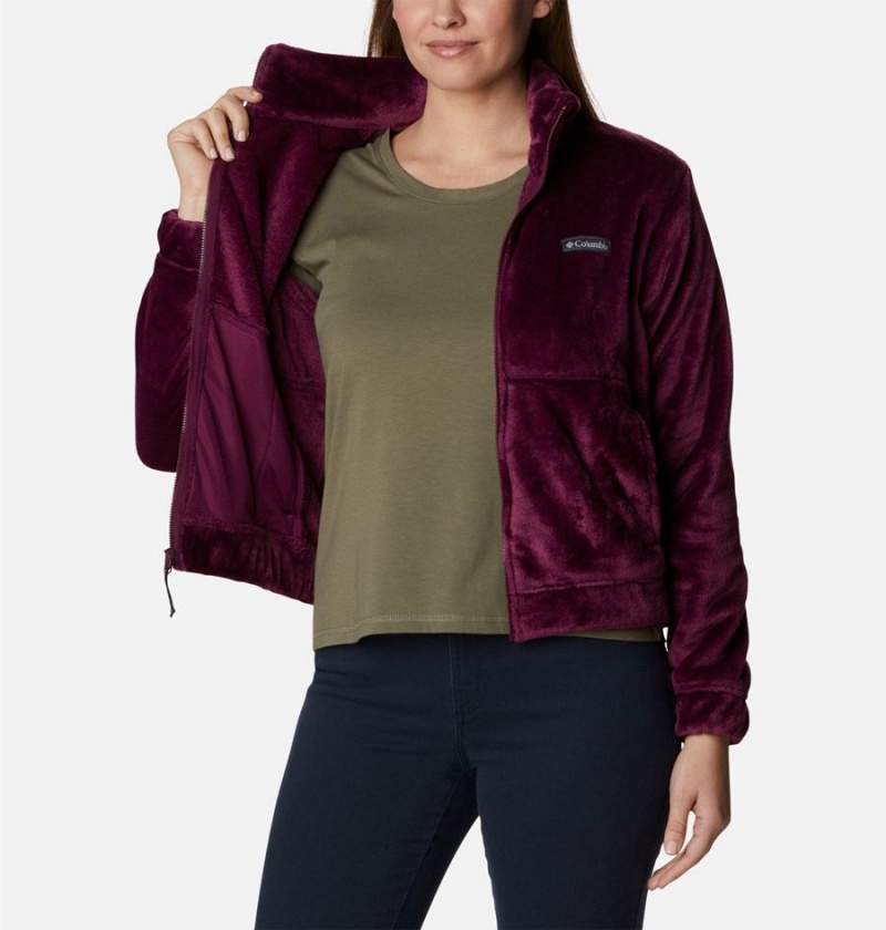 Columbia Fireside Full Zip Women's Fleece Jacket Purple | BSNXLG-316