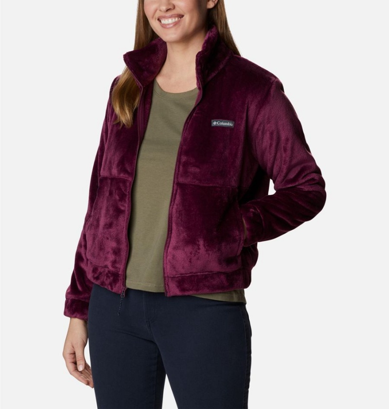 Columbia Fireside Full Zip Women's Fleece Jacket Purple | BSNXLG-316