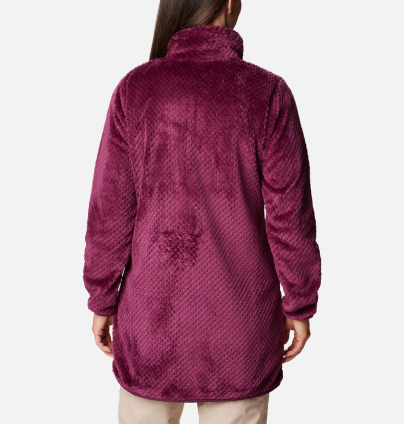 Columbia Fireside Long Full Zip Women's Fleece Jacket Purple | FNCJYU-601