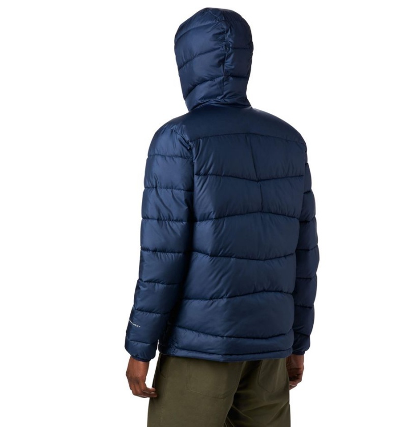 Columbia Fivemile Butte Hooded Insulated Men's Puffer Jacket Navy | VJPCKU-973
