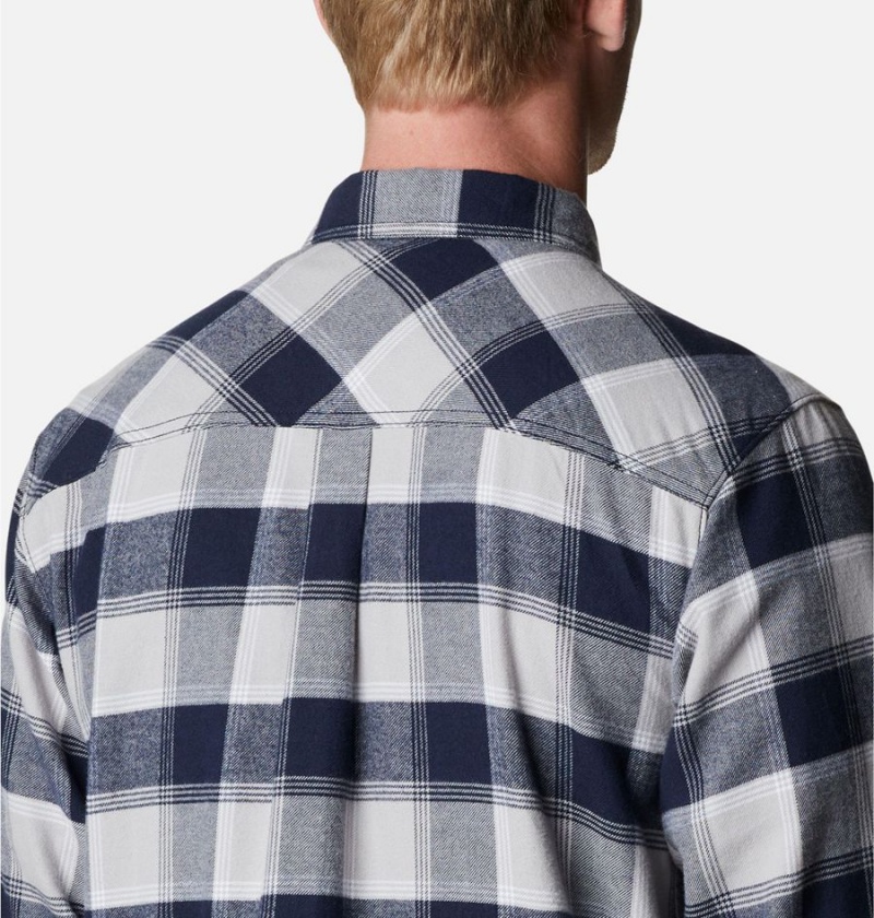 Columbia Flare Gun Flannel Long Sleeve - Dallas Cowboys Men's Shirt White | JVHUMP-289