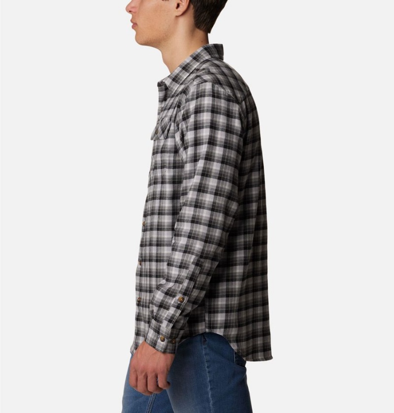 Columbia Flare Gun Stretch Flannel Men's Shirt Grey | UELRNI-403