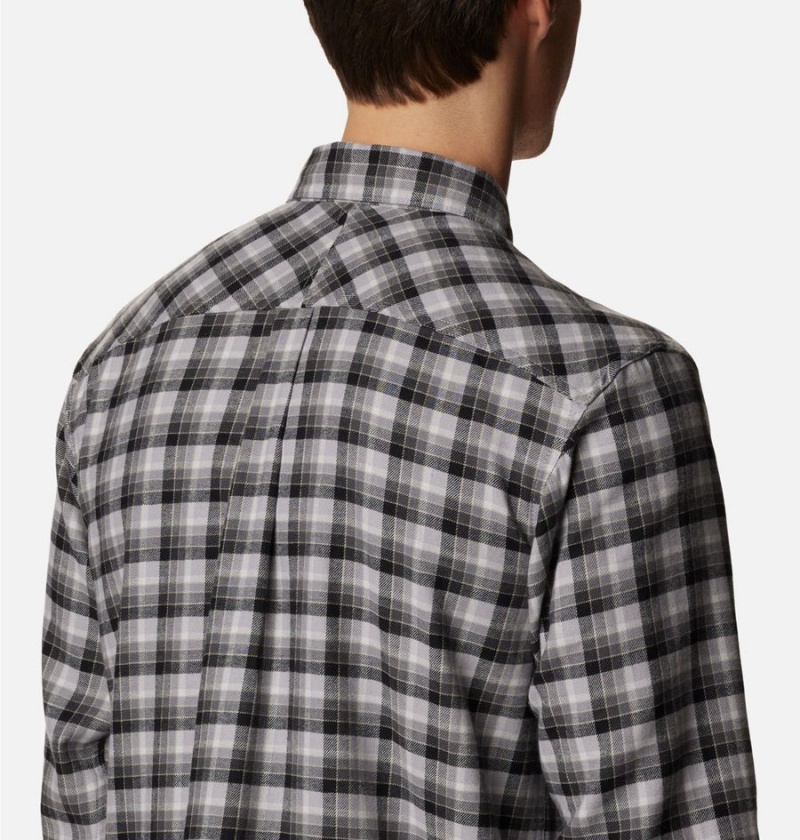 Columbia Flare Gun Stretch Flannel Men's Shirt Grey | UELRNI-403