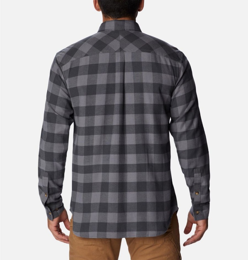 Columbia Flare Gun Stretch Flannel Men's Shirt Grey | XEPQLD-281