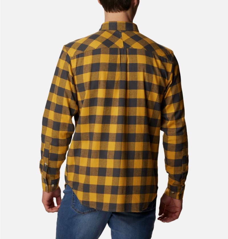 Columbia Flare Gun Stretch Flannel Men's Shirt Yellow | PVYCFD-140