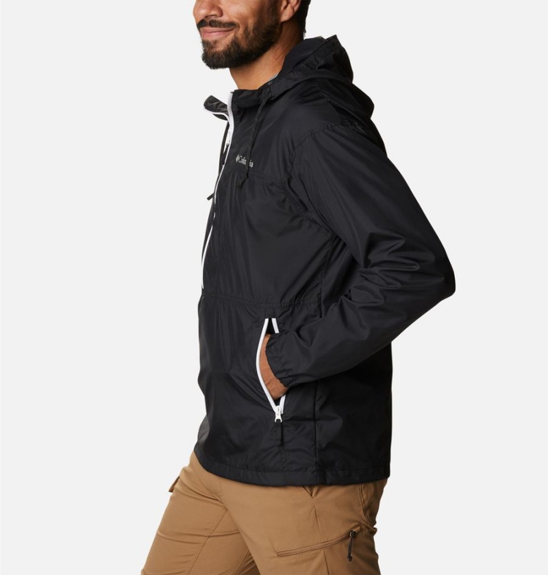Columbia Flash Challenger Anorak Jacket Men's Windbreaker Black | KELVSU-804