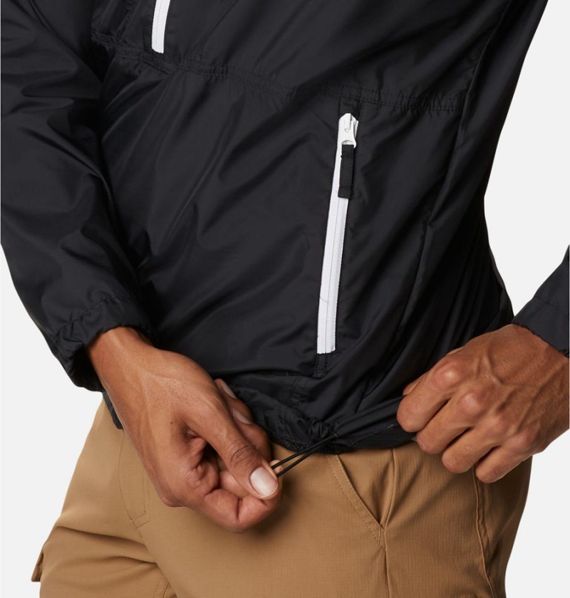 Columbia Flash Challenger Anorak Jacket Men's Windbreaker Black | KELVSU-804