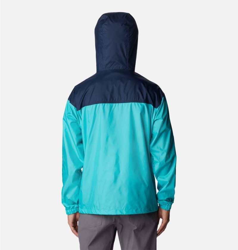 Columbia Flash Challenger Anorak Jacket Men's Windbreaker Turquoise | TBDAXW-039