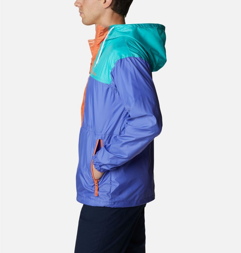 Columbia Flash Challenger Anorak Jacket Men's Windbreaker Purple | DKPFWQ-246